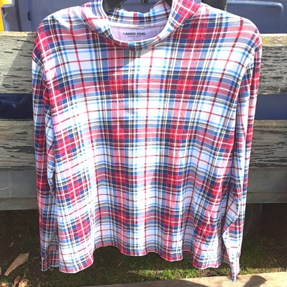Lands End Women short long sleeve  turtleneck